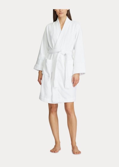 Batas Ralph Lauren Mujer Blancos - Cotton Terry Cloth - BFJGU1208